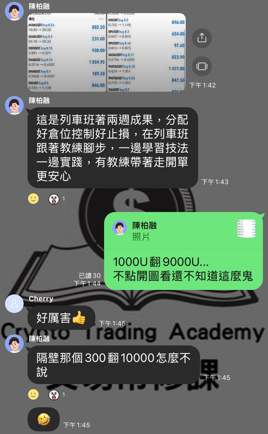 學員見證 - 1000U翻9000U