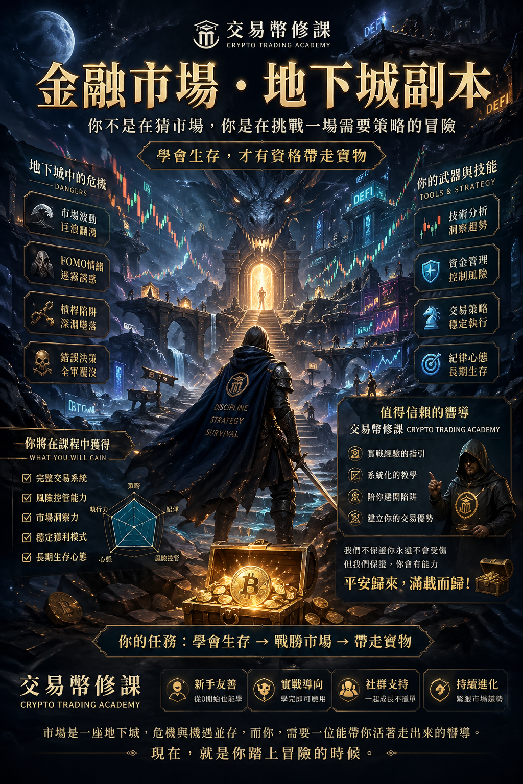 金融市場·地下城副本 — 交易幣修課 Crypto Trading Academy